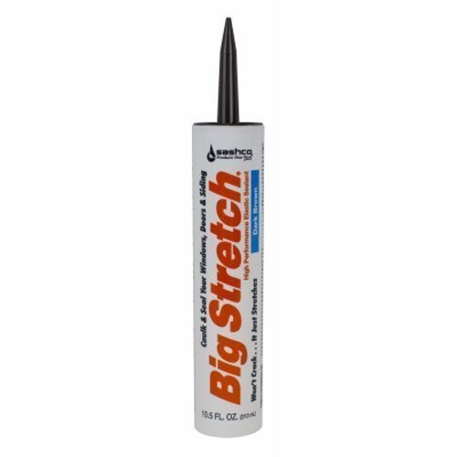 Sashco 10008 2 Pack 10.5 oz. Big Stretch Acrylic Latex High Performance Caulking Sealant, Dark Brown - Image 3