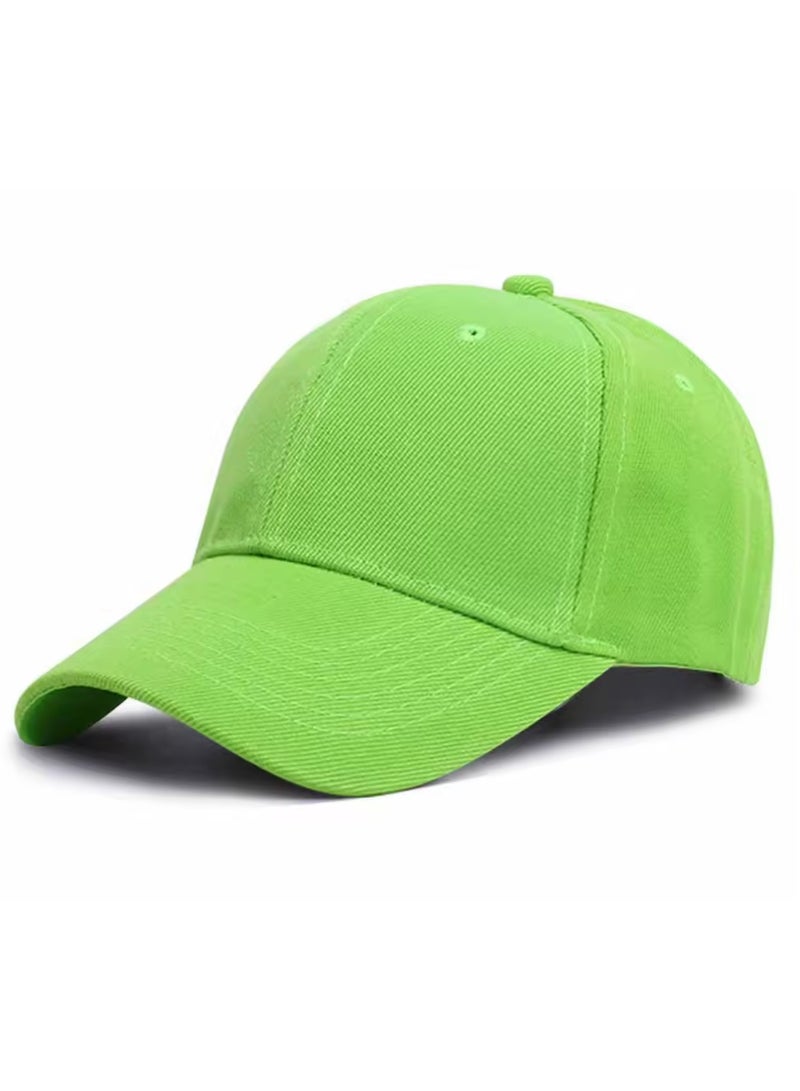 Baseball Sports Cap, Casual Cap, Hip Hop Cap, Saudi National Day Cap, Founding Day Cap, Saudi National Team Cap, Light Green Cap, Attractive Adjustable Design Cap, Light Green Color - Image 1