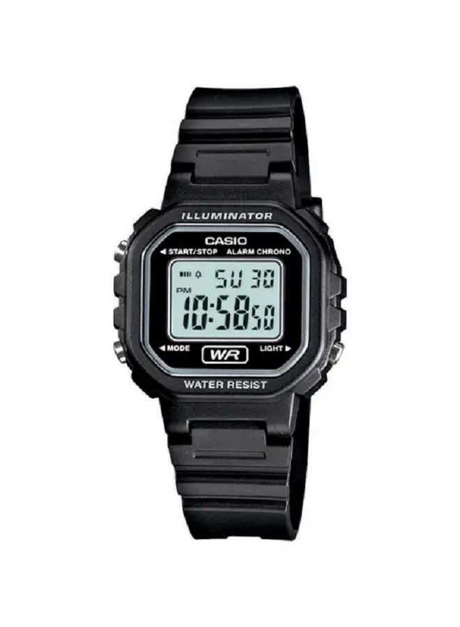 Casio Girls Watch Digital Clear Dial Resin Band LA-20WH-1AD - Image 1