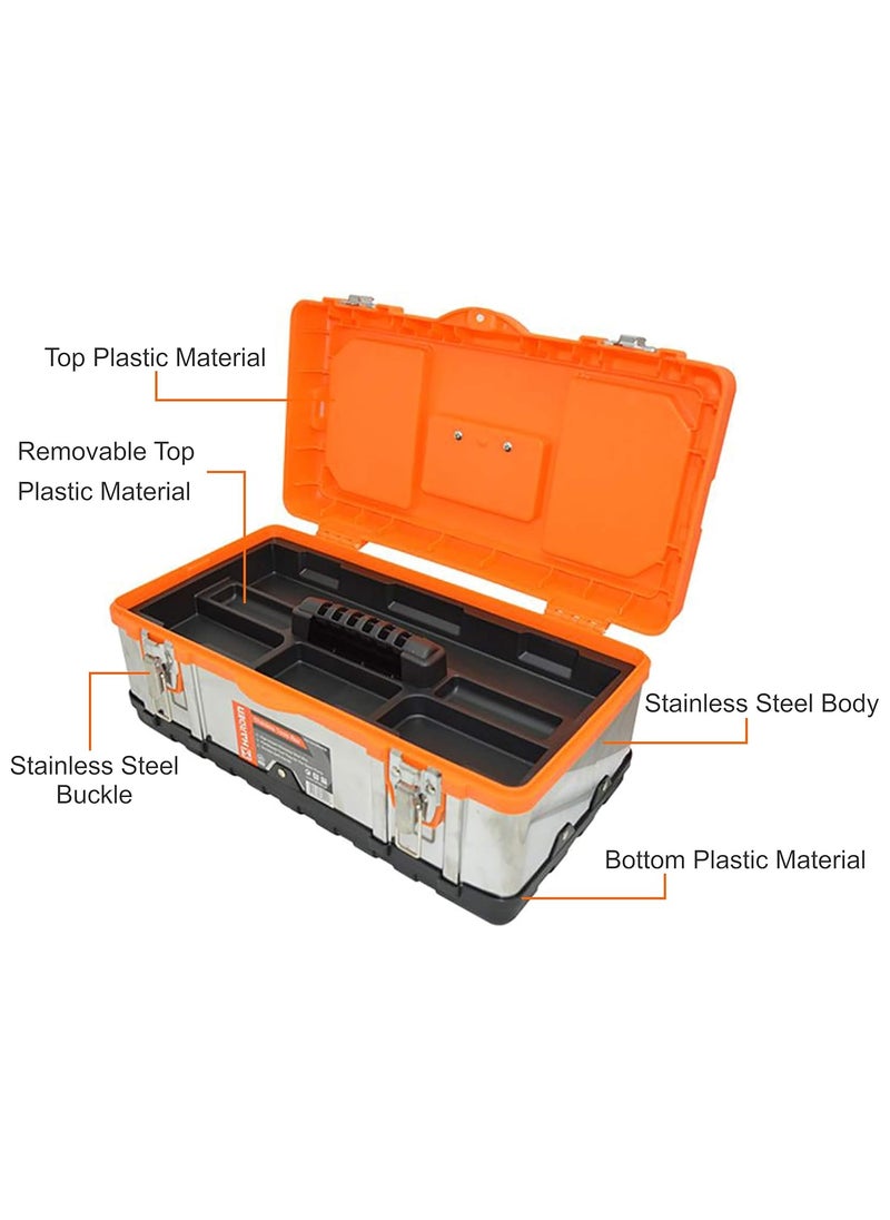 Harden Harden StainlessSteel and ABS Tool Box Size 36 x 16 x 165 cm Professional Series 520224  - Image 2