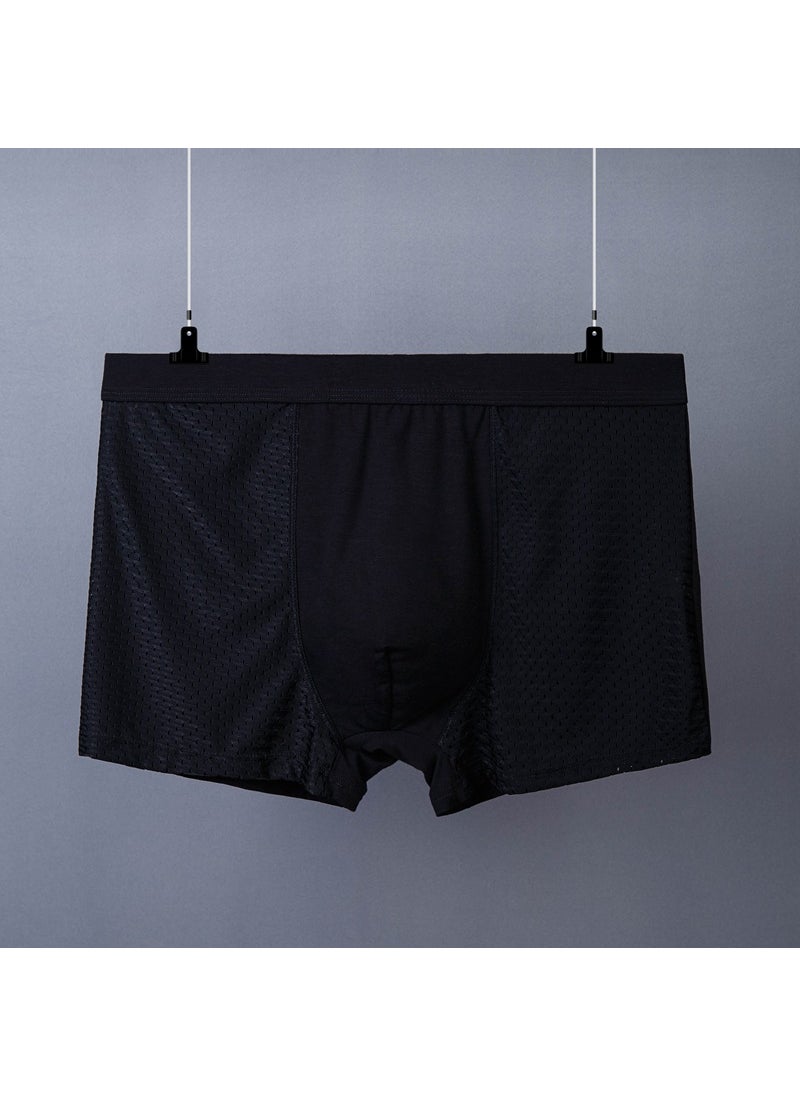 Generic Modal Mens Boxer Briefs Breathable Mesh Thin Underwear Light gray  - Image 3