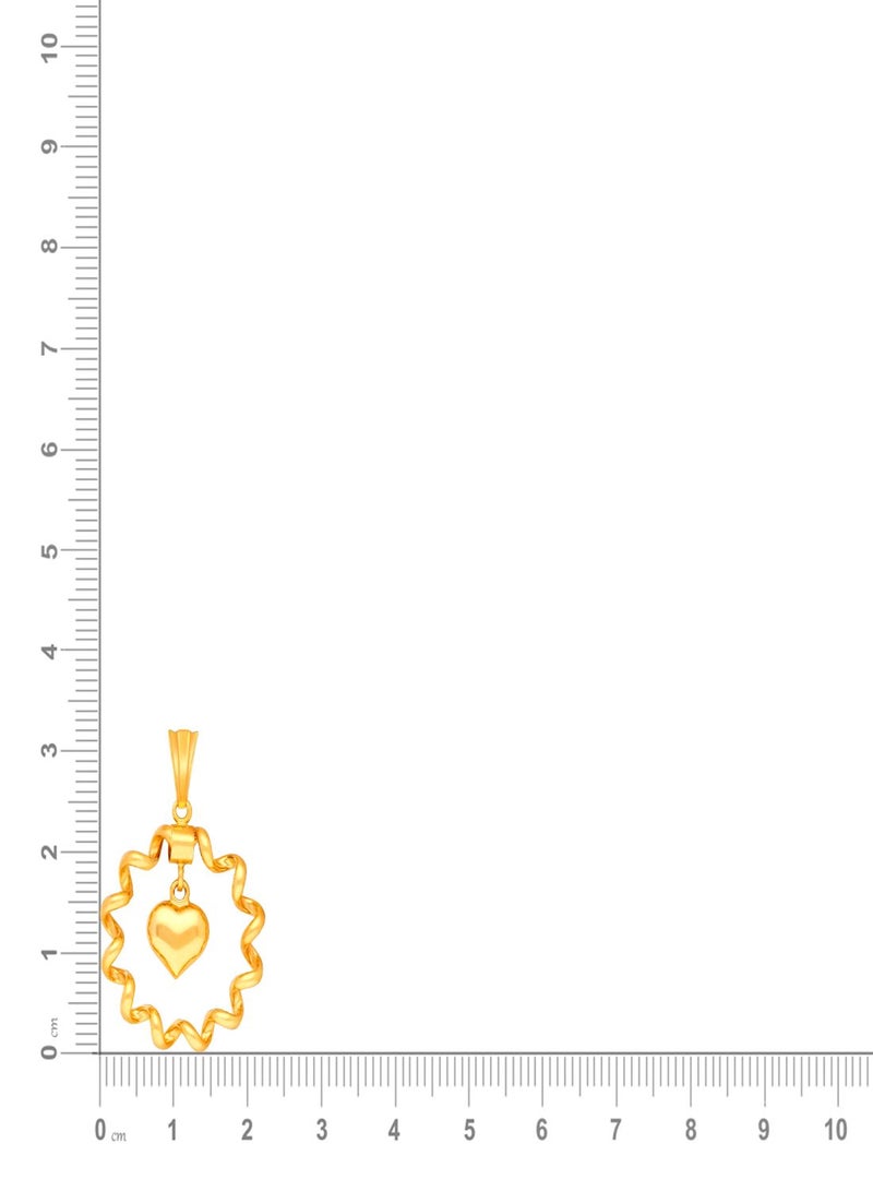 Malabar Gold and Diamonds 22 Carat 916 Purity Malabar Gold Pendant LAPN023Y - Image 5