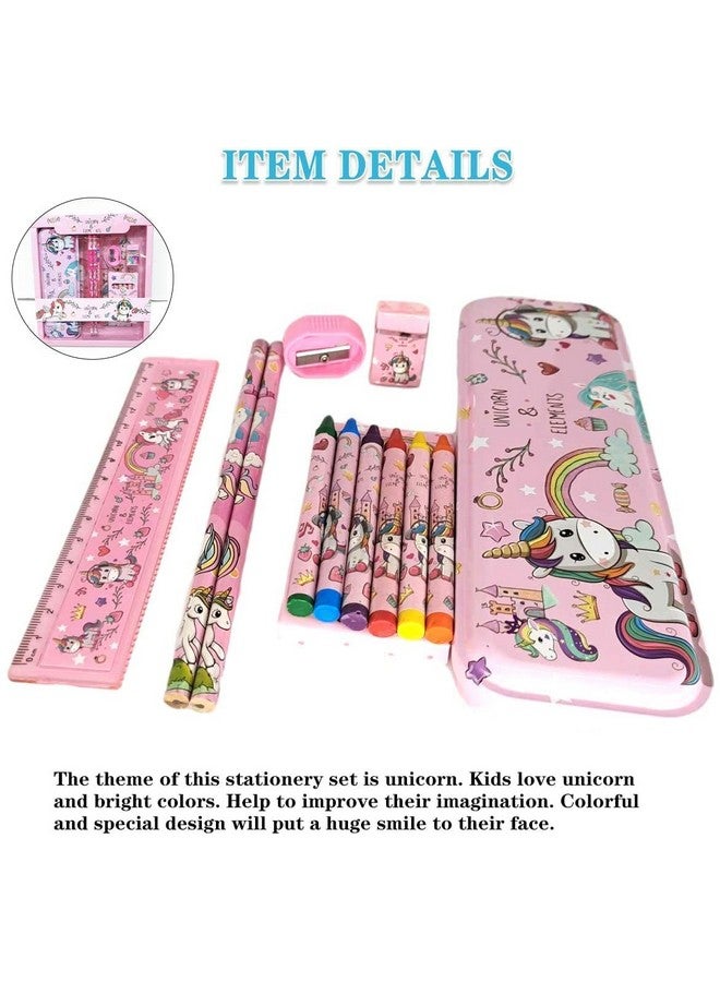 PRIME DEALS Unicorn Stationary Kit For Girls Pencil Pen Book Eraser Sharpener - Stationary Kit Set For Girls/Birthday Gift (Multicolor), Kid - Image 5