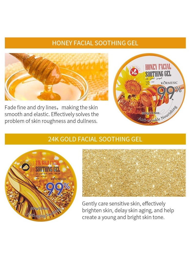 Kormesic 24K Gold Facial Gel 300g - Anti-Aging & Revitalizing - Image 2
