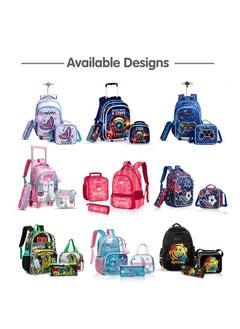 Set Of 3 Bags, 18 Inch Trolley School Bag With Lunch Bag And Pencil Case Mermaid - Purple - pzsku/ZA2D04179527BBDC3E248Z/45/_/1710316999/cfeb3b85-ff79-4dd4-96c9-a5bfdf41d445