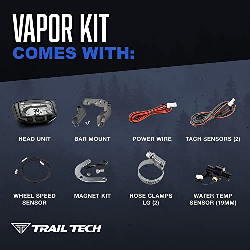 Trail Tech 752-118 Vapor Digital Speedometer Tachometer Gauge Kit, 1987-2019 Yamaha Kawasaki Polaris Can-Am - Image 4