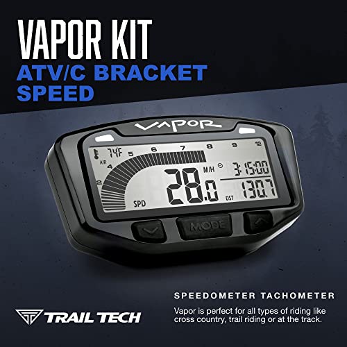 Trail Tech 752-118 Vapor Digital Speedometer Tachometer Gauge Kit, 1987-2019 Yamaha Kawasaki Polaris Can-Am - Image 2
