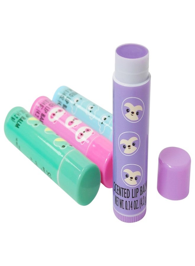 LUV HER Lip Balm Set Pack of 4 - Tinted Lip Balm with Playful Colors and Flavors - Perfect Girls Makeup Accessory - Ideal for Dry Weather Protection, Ages 3+ - Image 3