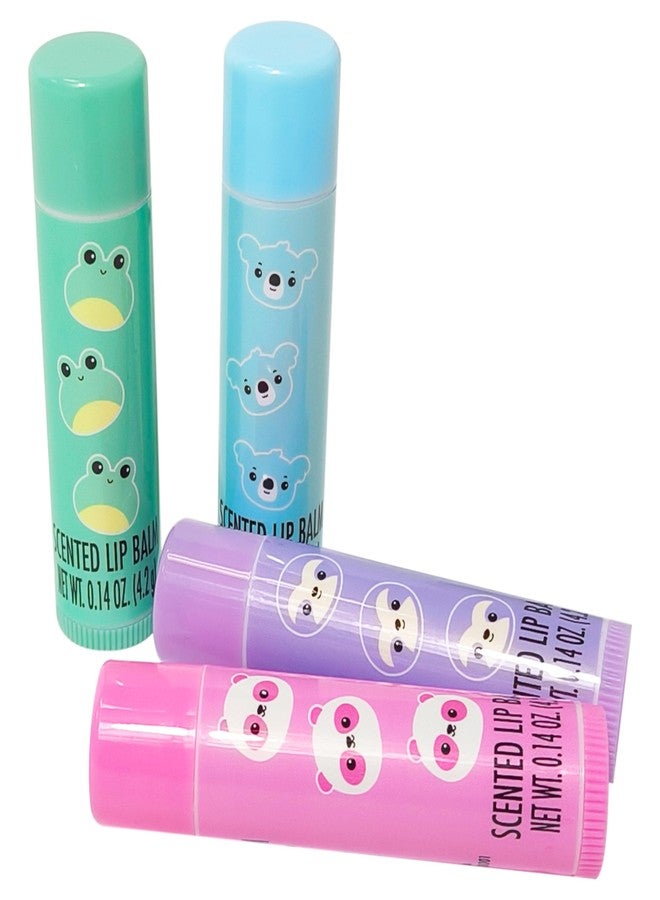 LUV HER Lip Balm Set Pack of 4 - Tinted Lip Balm with Playful Colors and Flavors - Perfect Girls Makeup Accessory - Ideal for Dry Weather Protection, Ages 3+ - Image 4