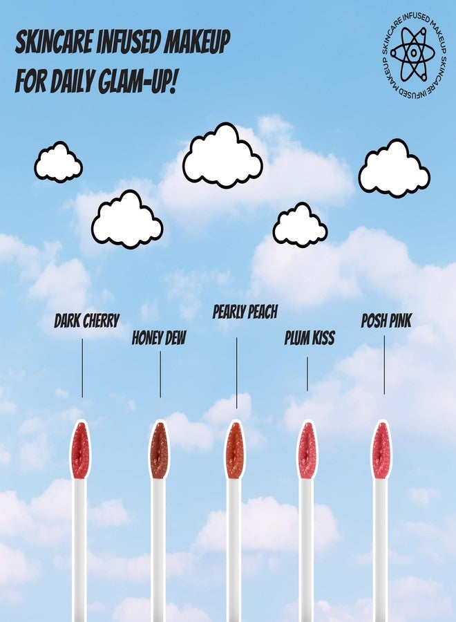 RENEE Everyday Lip Gloss - Plum Kiss, Lightweight & Non-Sticky, with Subtle Tint, Hydrates, Nourishes & Protects with Spf 30, Enriched with Vitamin C, Cruelty-Free Skincare Infused Makeup, 3.5 Ml - Image 3