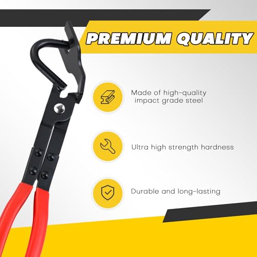 Acymner Exhaust Hanger Removal Tool | Universal Exhaust Hanger Removal Pliers Professional Exhaust Pliers for Rubber Bracket and Hanger Separation - Image 3