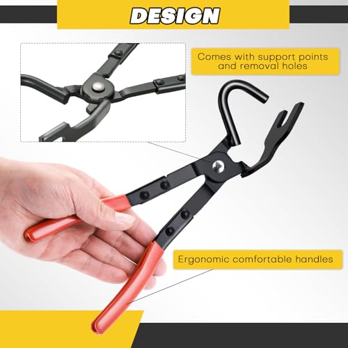Acymner Exhaust Hanger Removal Tool | Universal Exhaust Hanger Removal Pliers Professional Exhaust Pliers for Rubber Bracket and Hanger Separation - Image 4