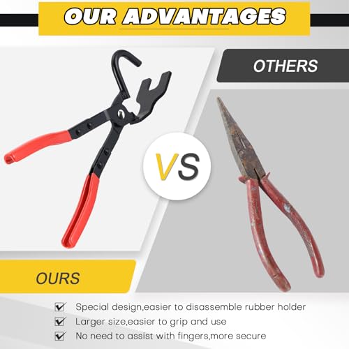 Acymner Exhaust Hanger Removal Tool | Universal Exhaust Hanger Removal Pliers Professional Exhaust Pliers for Rubber Bracket and Hanger Separation - Image 5