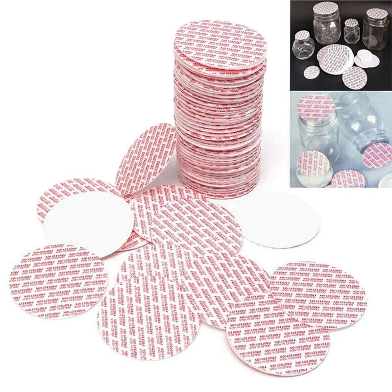 NANSHINE NANSHINE 500pcs 63mm25 Pressure Activated Seals Cap Liners Red Foam Sealing inserts for Glass  Plastic Jar Bottles Containers No Induction Sealer Needed 