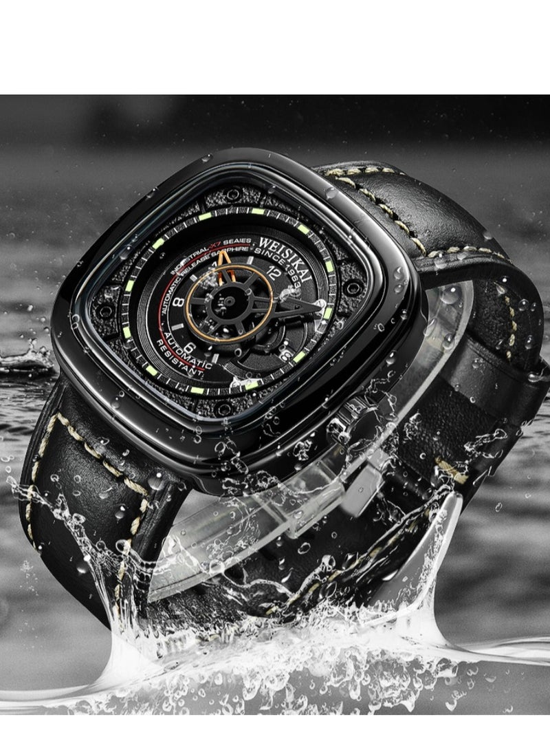 Men's Square Mechanical Watch