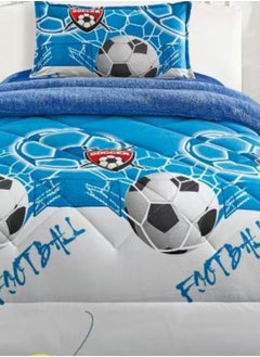 Moon Winter fluffy children's bed sheet, 3 pieces, two sides, velvet side and fur side, size 170x220 cm  - Image 3