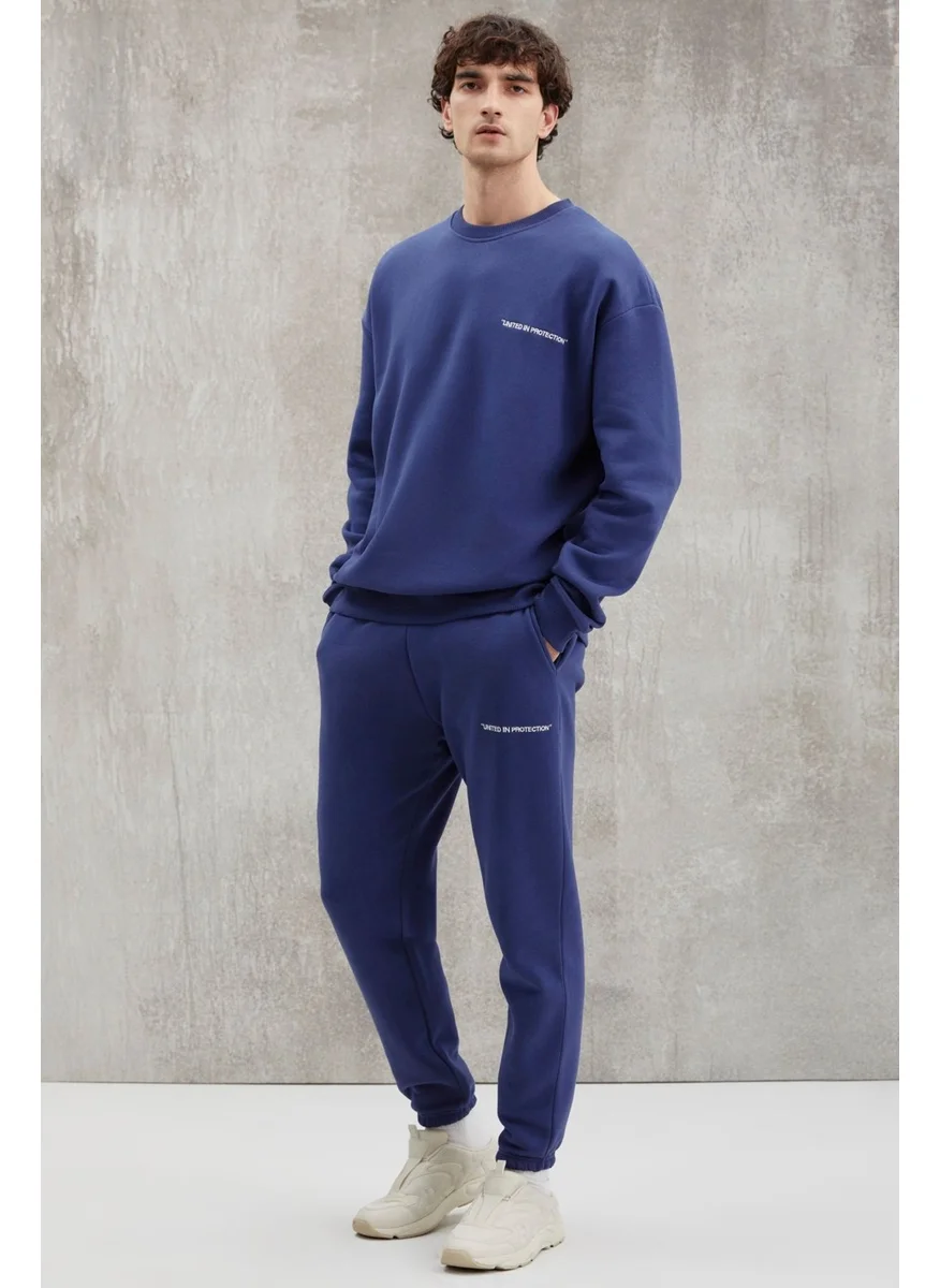 GRIMELANGE Darrit Comfort Navy Blue Sweatpants