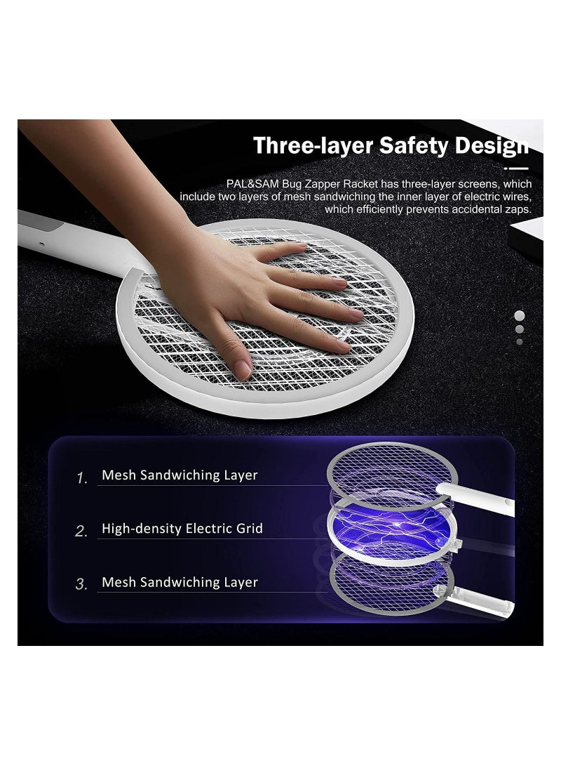 SYOSI Bug Zapper, Mosquito Killer USB / Rechargeable, Electric Fly Swatter Lamp & Racket 2 in 1 for Home, Bedroom, Kitchen, Patio - Image 5