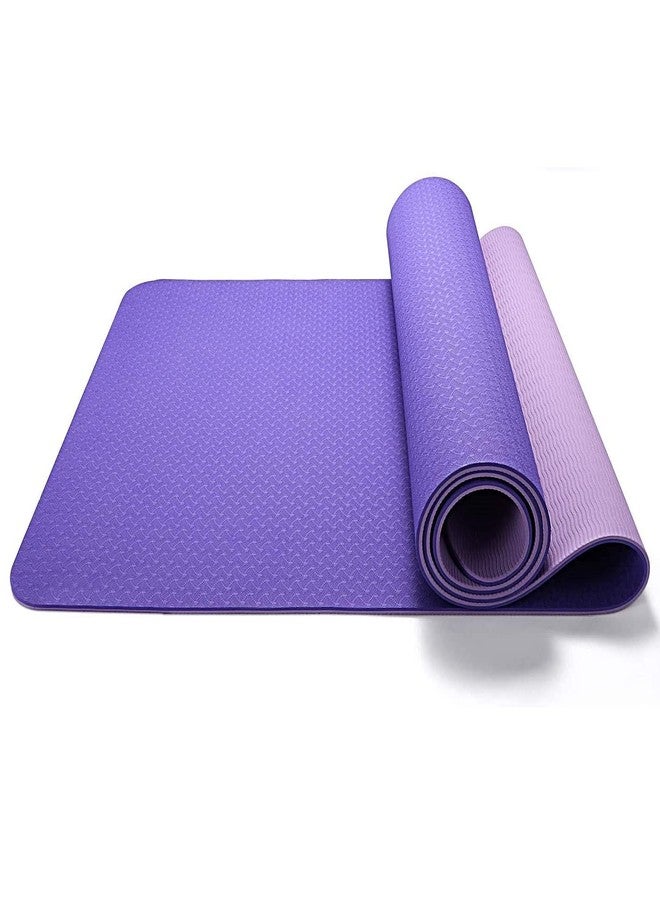 IRIS Fitness Non Slip TPE Yoga Mat for Hot Yoga Pilate Gymnastics, Double Sided (72 inch x 24 inch x 6 mm) - Image 1