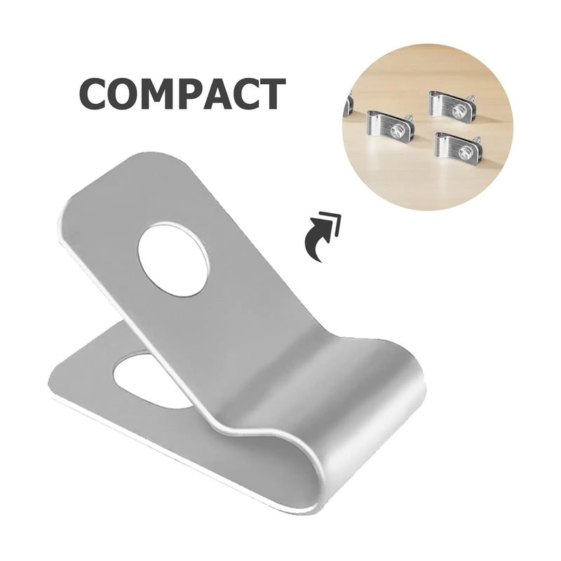 100Pcs Metal Livestock Fence Clips Heavy Duty Aluminum Wire Clip Fastening Device for Garden Yard Pet Cage Panel Fixing - Image 3