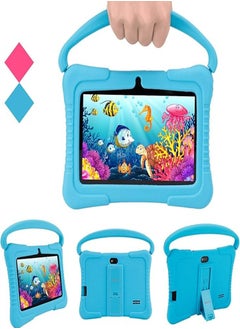 Generic 7 Inch Kids Android Tablet, 1GB Ram 16GB Storage, Toddler Tablet with IPS Screen, Parental Control, Bluetooth, WiFi, Child Proof Case with Stand, Learning  - Image 2