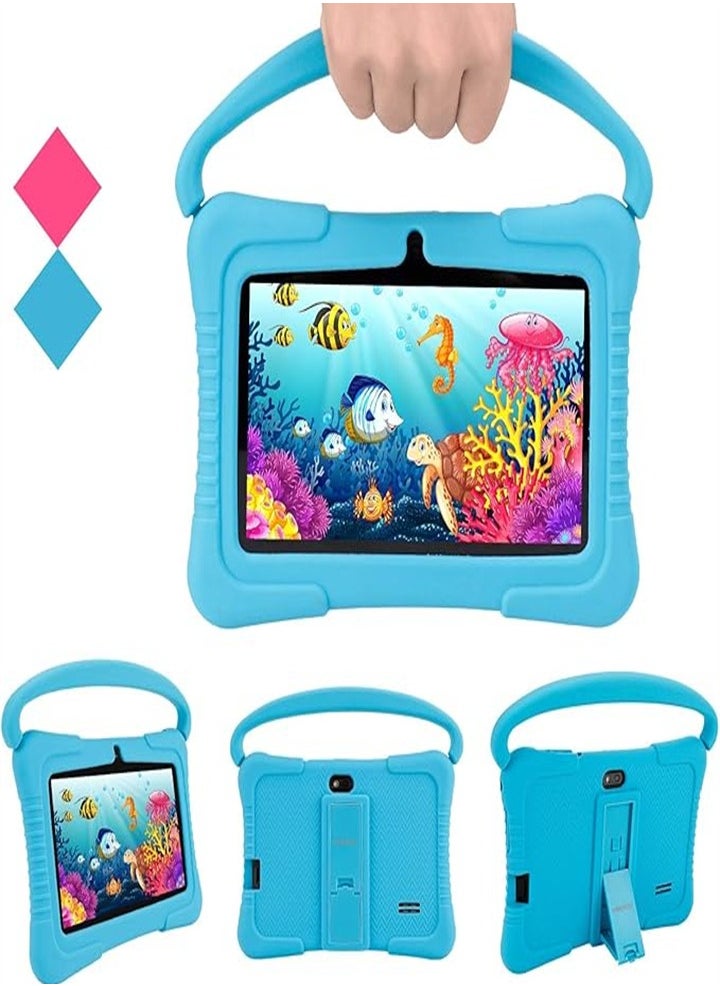 Generic - 7 Inch Kids Android Tablet, 1GB Ram 16GB Storage, Toddler Tablet with IPS Screen, Parental Control, Bluetooth, WiFi, Child Proof Case with Stand, Learning - Image 1