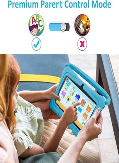 Generic 7 Inch Kids Android Tablet, 1GB Ram 16GB Storage, Toddler Tablet with IPS Screen, Parental Control, Bluetooth, WiFi, Child Proof Case with Stand, Learning  - Image 4