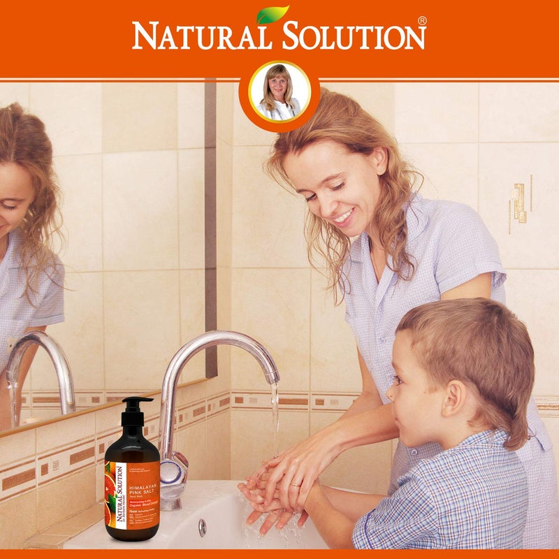 Natural Solution Himalayan Pink Salt Liquid Hand Soap,Moisturizing & Refreshing,Blood Orange - 14 oz - Image 4