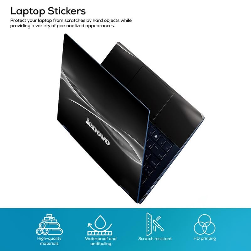 Galaxsia Lenovo D42 Vinyl Laptop Skin/Sticker/Cover/Decal Compatible for Lenovo Laptop Or Notebook (15 to 15.6 Inches, Multicolour) - Image 2
