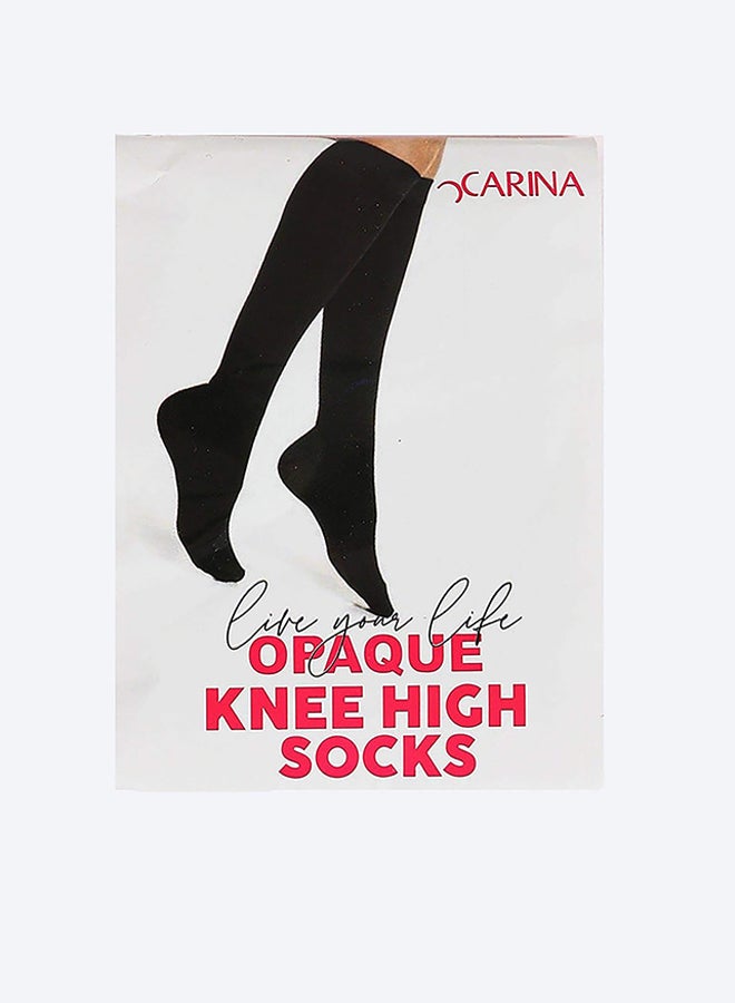 Opaque Knee High Socks