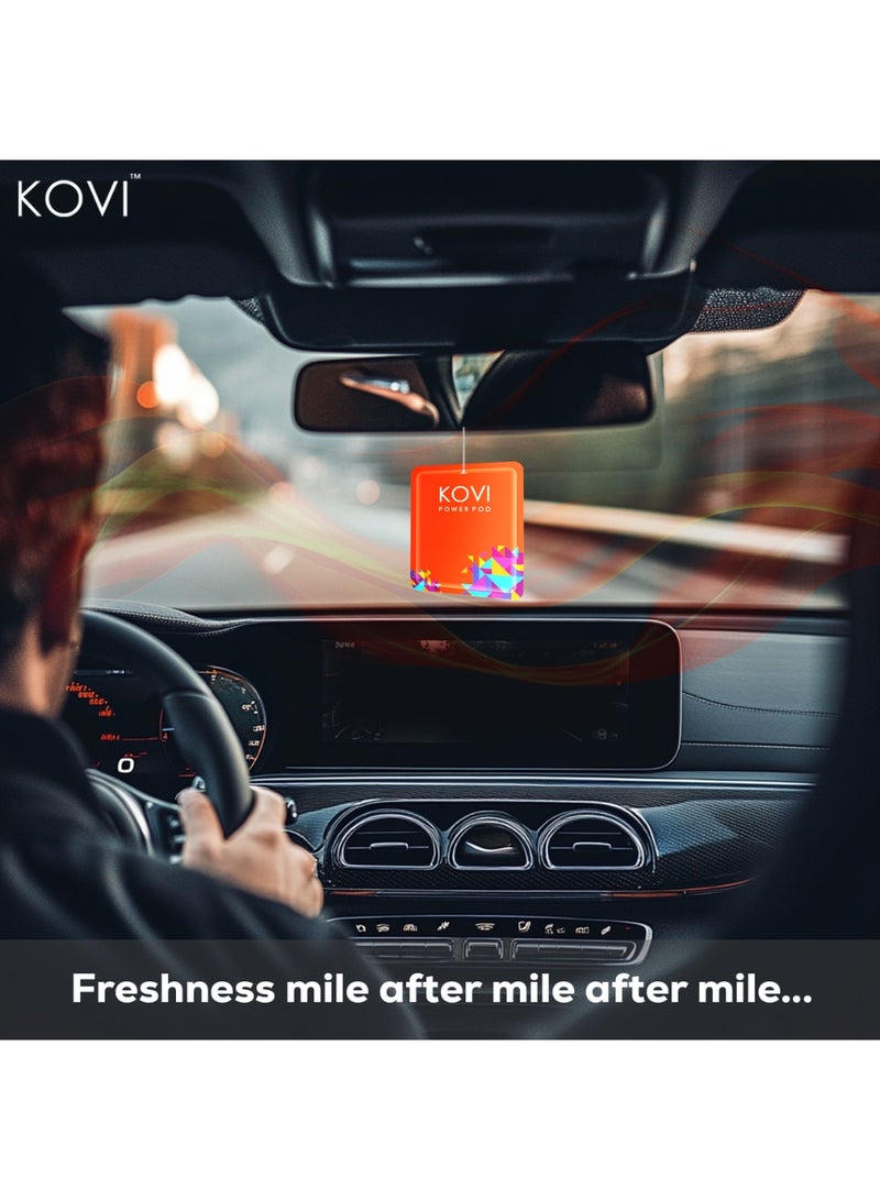 Kovi بود عطر الهواء القوي للحمام والسيارة، مجموعة الحمضيات، اللافندر الفرنسي، رذاذ المحيط، معززة بالزيوت الأساسية، روائح طويلة الأمد، مجموعة منعشة، عبوة من 3، عبوة مزدوجة (10 جرام لكل منها) - Image 5