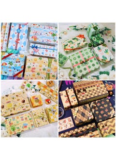 Zeemey 5 Sheets Gift Wrapping Paper With Accessories,Holiday Gift Wrapping Paper,Birthday Gift Box Gift Wrapping DIY, Gift Wrapping Paper for Birthday, Holiday, Wedding, Party,Kids Gift Wrapping (70cmX50cm)  - Image 2