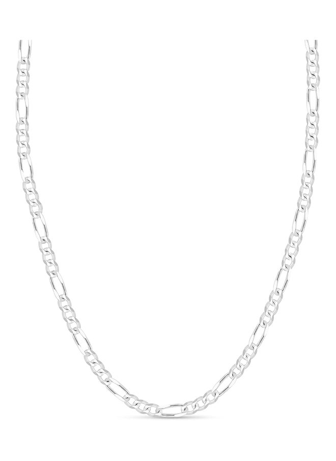 Generic - Men's Figaro 150 Chain Necklace 925 Sterling Silver Size 5.5mm - Image 1