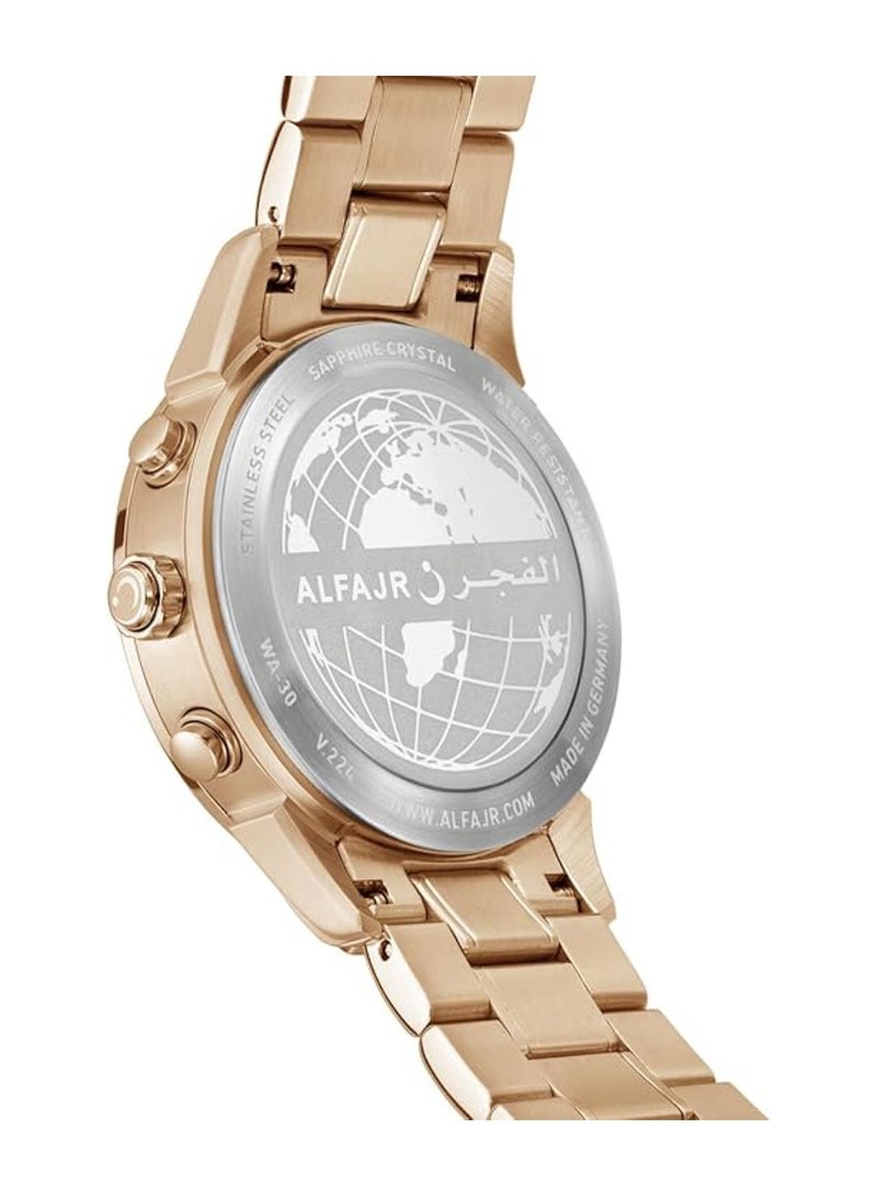 Al Fajr Men’s Luxury 360 Rose Gold Stainless Steel Watch WA-30BS - Image 2