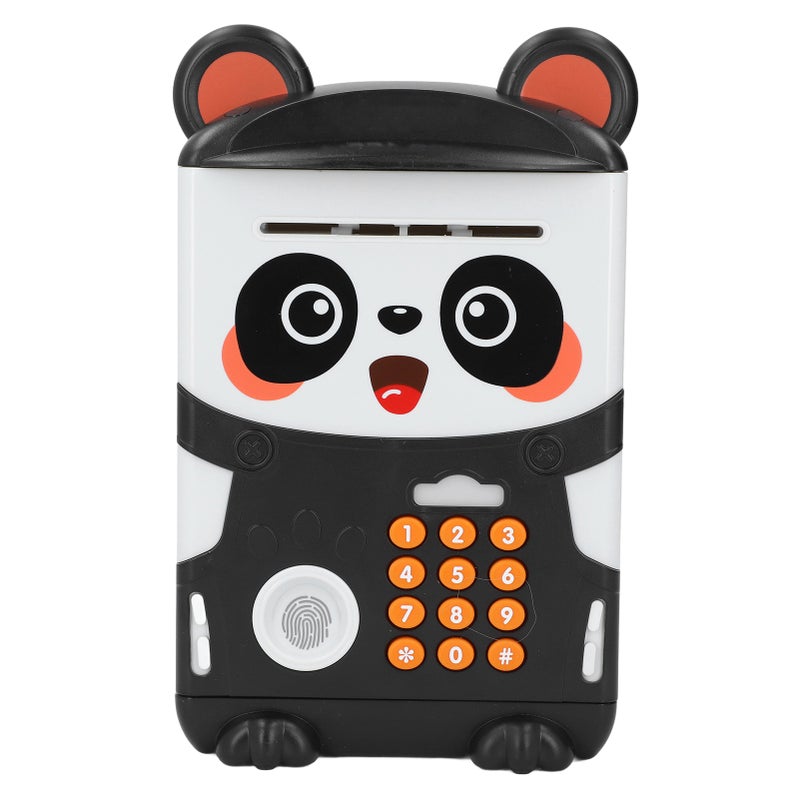 Money Bank Password Fingerprint Recognition Cute Panda Shape Plastic Cash Coin Piggy Bank for Gift - Image 1