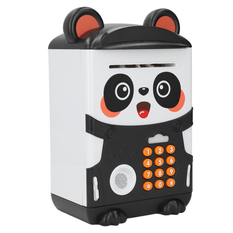 Money Bank Password Fingerprint Recognition Cute Panda Shape Plastic Cash Coin Piggy Bank for Gift - Image 2