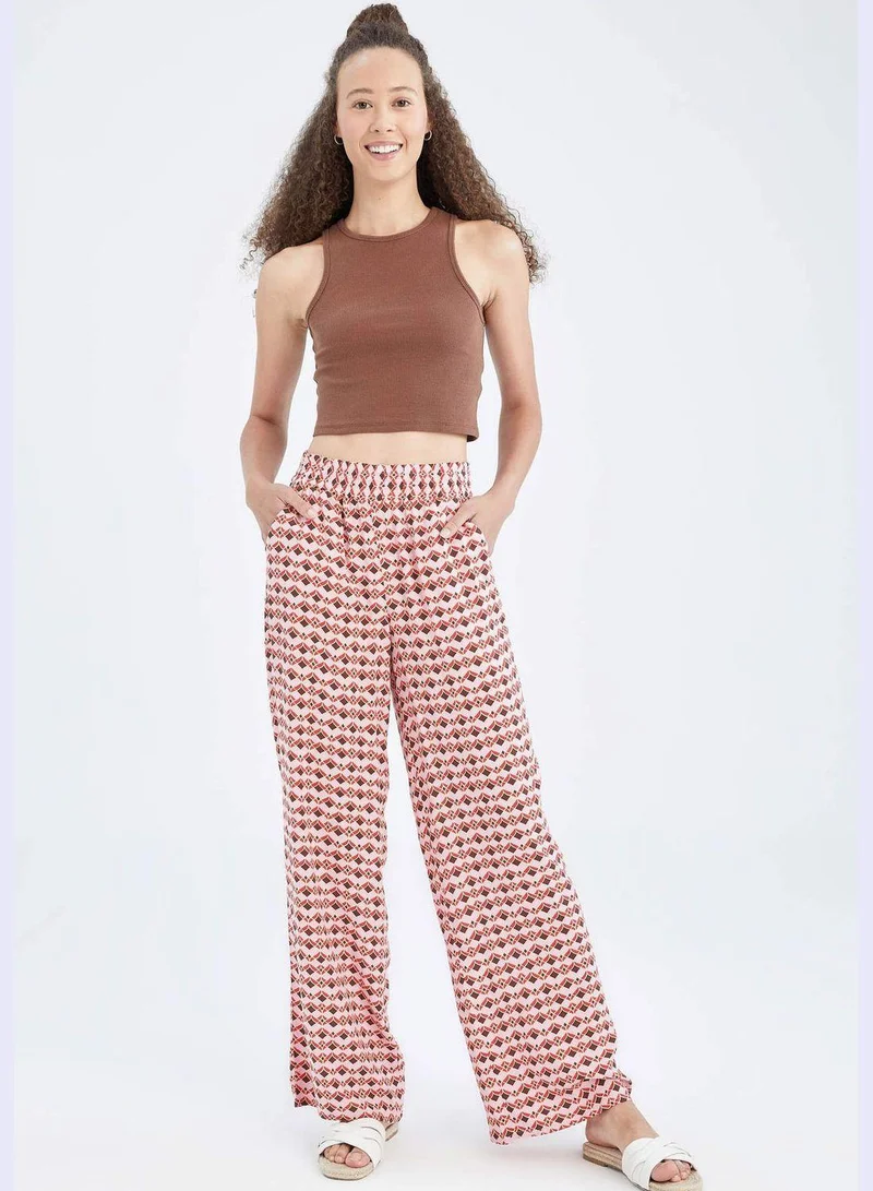 DeFacto High Waisted Zebra Printed Viscose Culottes