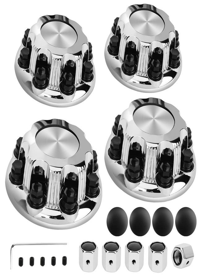Jedaful 8 Lugs Wheel Center Caps Hub Caps Compatible with Car 2500 3500 Epress Van Set of 4 OEM Replacement Chrome Auto Hub Covers, Easy Bolt On - Fits 16" Inch Wheel Rims Caps - Image 1