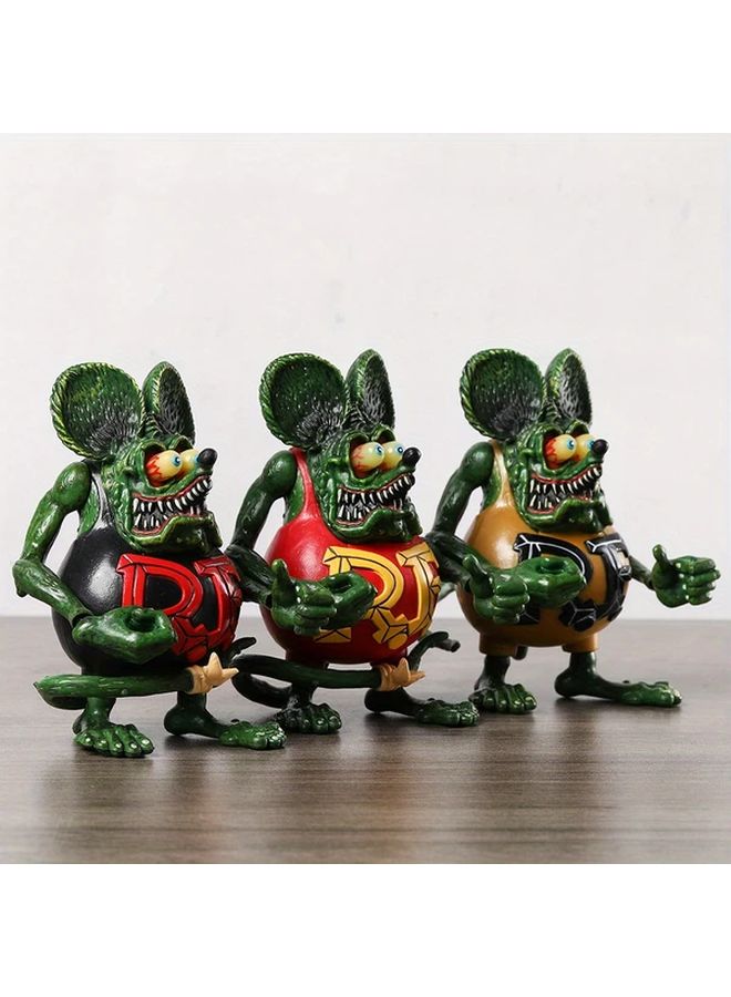 Black Rat Mouse Action Figure Model Toy 12cm Display Collection Doll Christmas Birthday Gift - Image 5