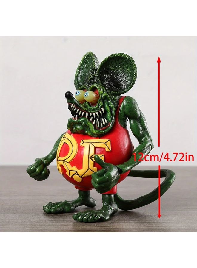 Black Rat Mouse Action Figure Model Toy 12cm Display Collection Doll Christmas Birthday Gift - Image 2