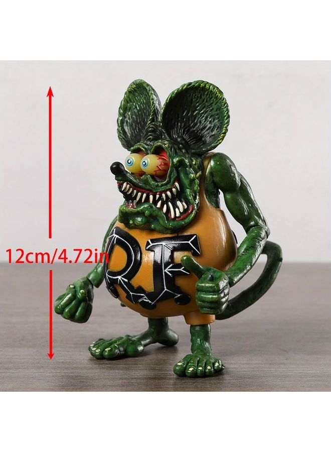 Black Rat Mouse Action Figure Model Toy 12cm Display Collection Doll Christmas Birthday Gift - Image 4