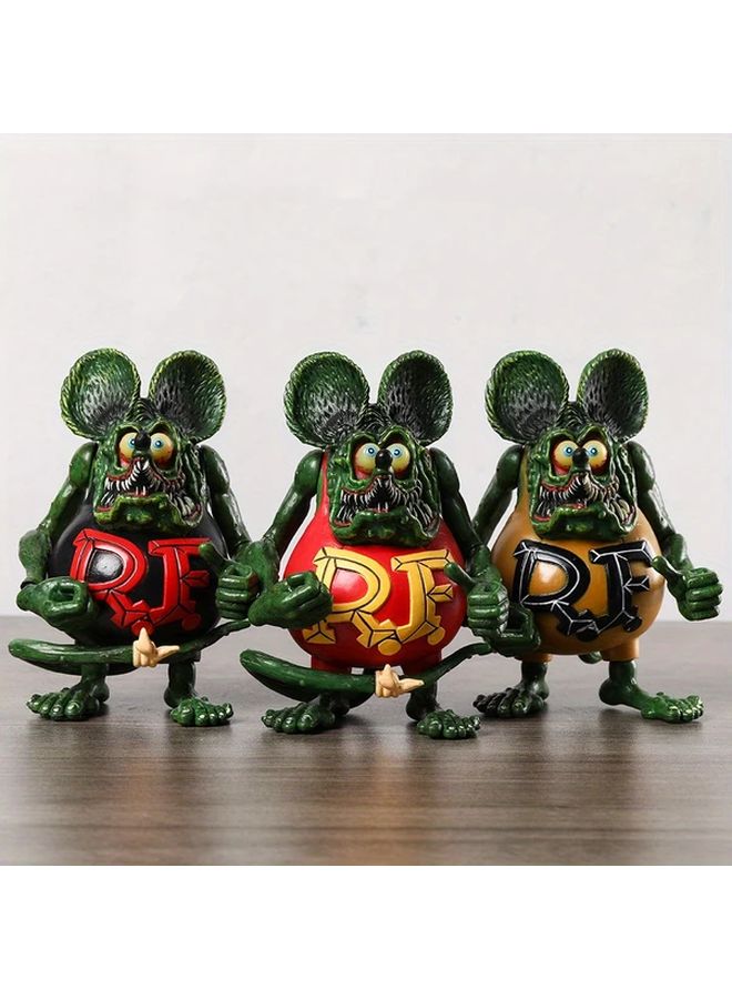 Black Rat Mouse Action Figure Model Toy 12cm Display Collection Doll Christmas Birthday Gift - Image 1