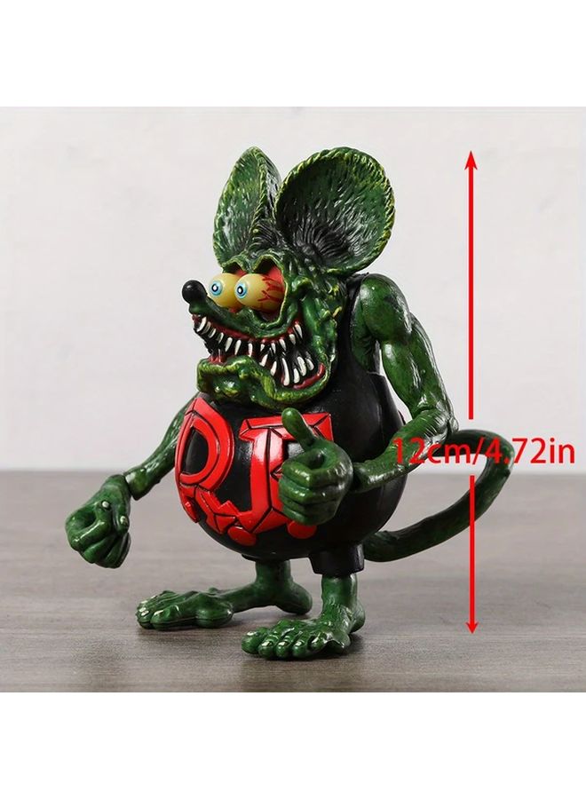 Black Rat Mouse Action Figure Model Toy 12cm Display Collection Doll Christmas Birthday Gift - Image 3