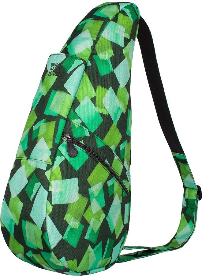 AmeriBag 17" Print Healthy Back Bag Ergonomic Crossbody Sling for Everyday Use, Travel & Walking Comfort (Night Glow) - Image 4