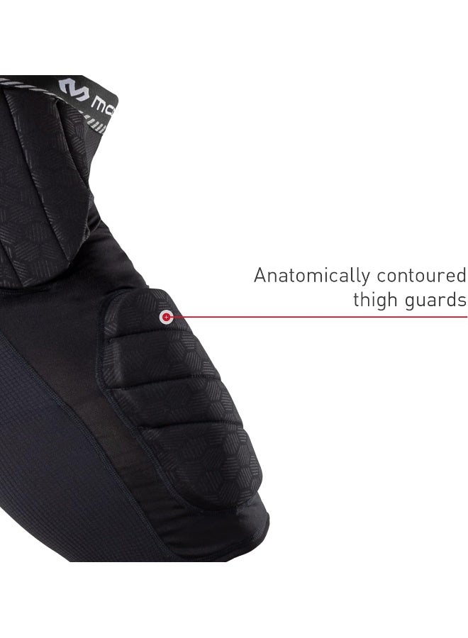 McDavid Rival Integrated 5-Pad Girdle, Durable & Breathable Padded Support with Hard-Shell Thigh Guards, Great for Football & Lacrosse (Adult) - Image 2