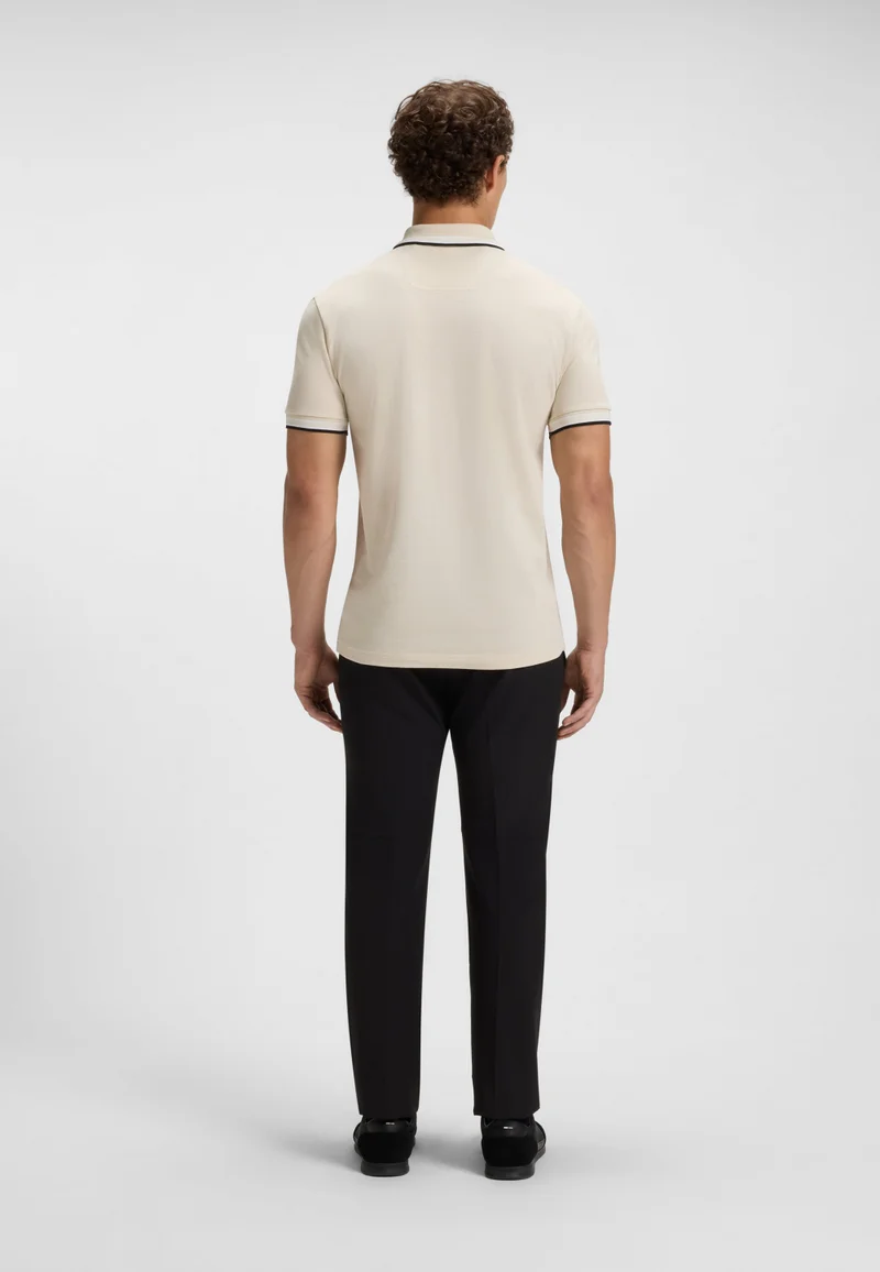BOSS Paddy polo shirt in cotton piqué with logo undercollar