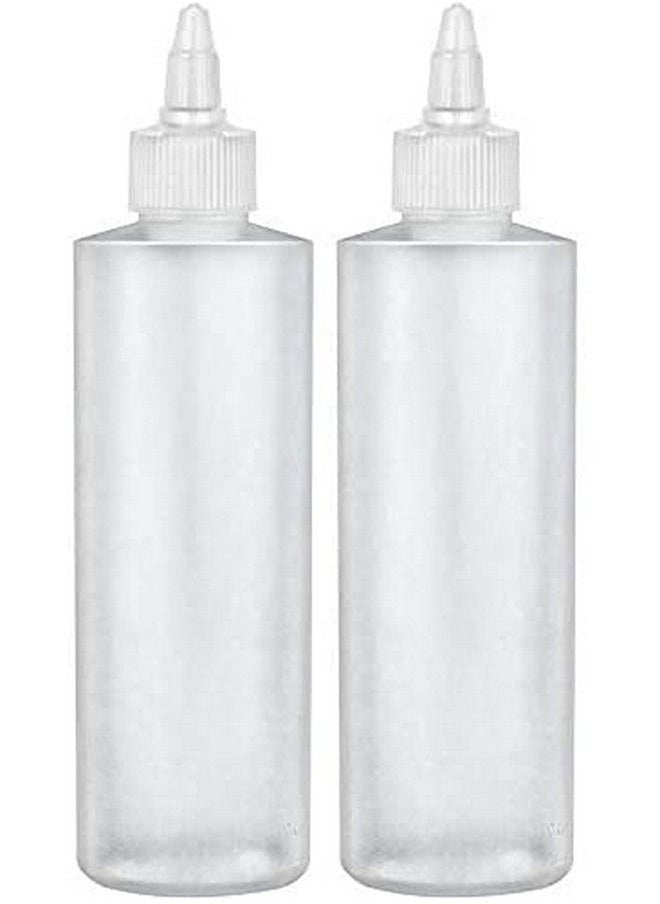 BRIGHTFROM - Twist Top Applicator Bottles Squeeze 8 Oz Empty Plastic Bottles Refillable Open/Close Nozzle Hair Coloring/Multi Purpose (Pack Of 2) - Image 1