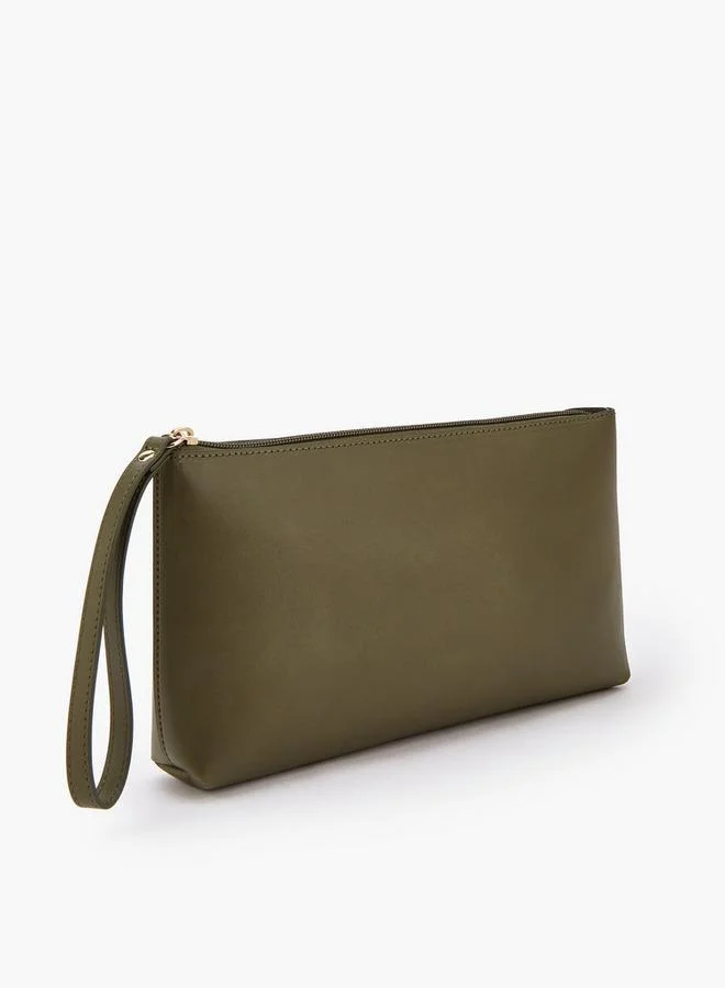 Celeste KHAKI Textured School Tote Bag With Pouch - 34.5x11x30 CM for Women | Best Price UAE