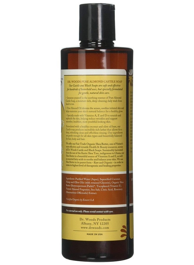 Dr. Woods Almond Castile Soap Shea Butter 16 Ounce  - Image 3