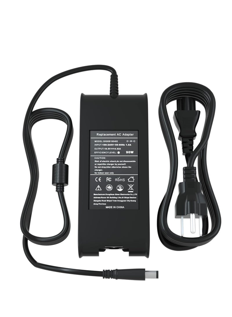 شاحن لابتوب 90 وات متوافق مع موديلات ديل لاتيتيود وإنسبيرون - Image 1